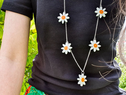 Daisy Chain Necklace - Salvaged Acrylic Offcuts