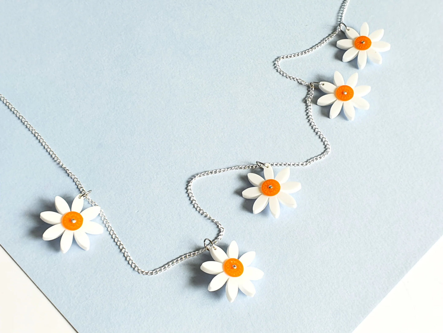 Daisy Chain Necklace - Salvaged Acrylic Offcuts