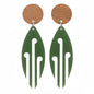 Ponga Round Wood Studs - Green