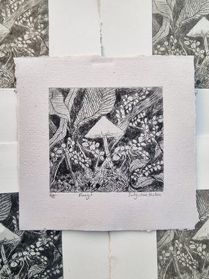 Fungi - Drypoint Print