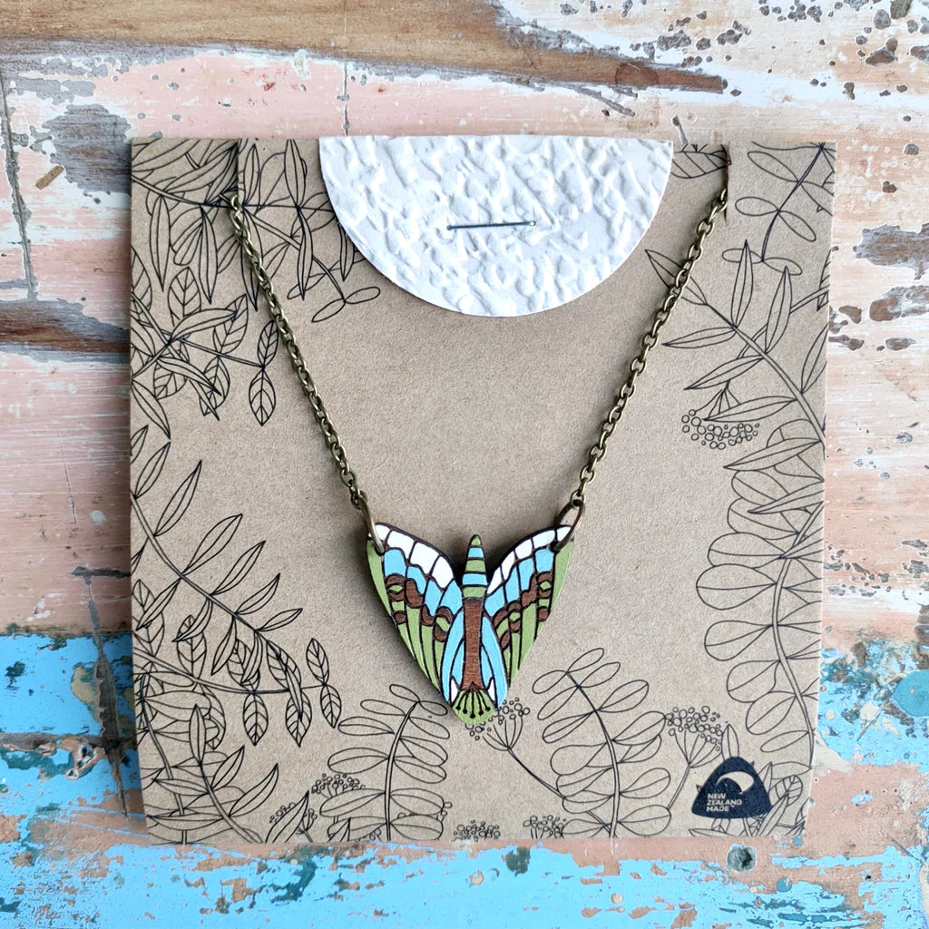 Rimu Puriri Moth Necklace