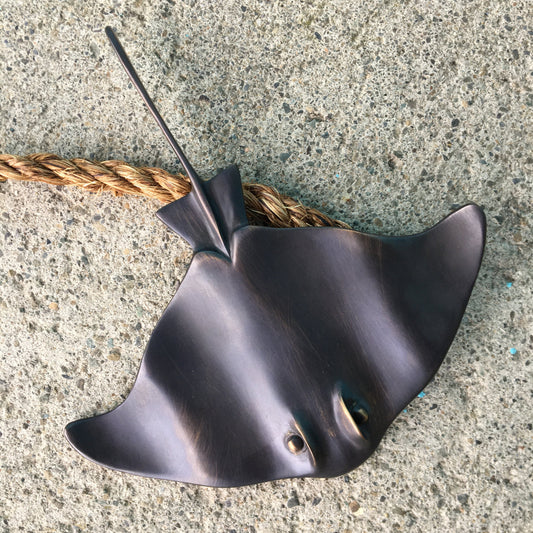 Bronze Stingray Hanging Wall Art