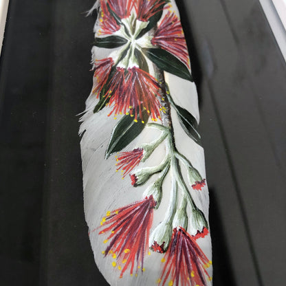 Pohutakawa Flowers- Painted Feather