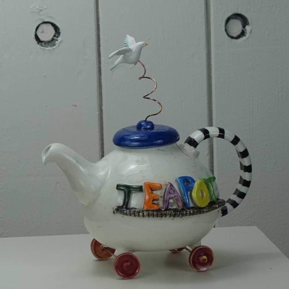 Teapot with Wheels and Seagull