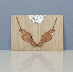 Two Tui Rimu Wood Necklace